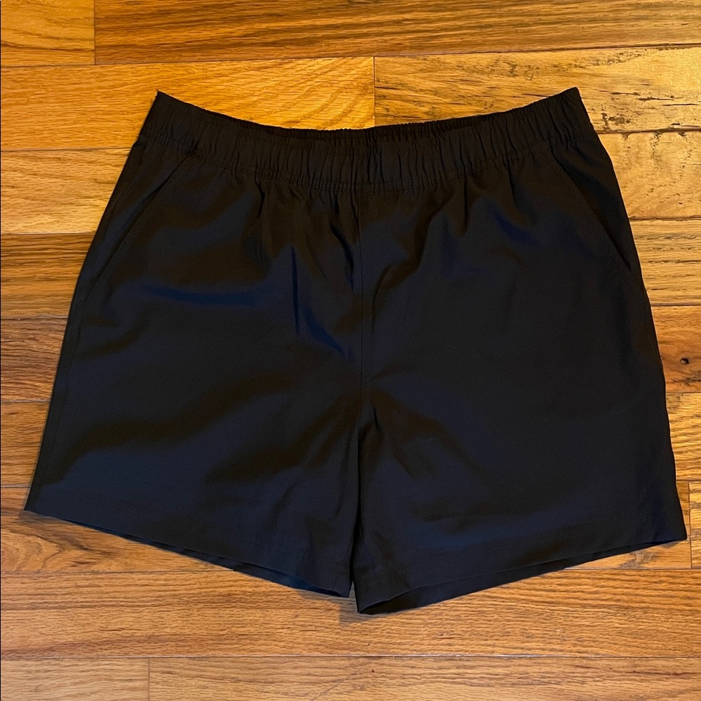 Caribbean Swimwear Men’s • L • Solid Black Swim Trunks NWOT